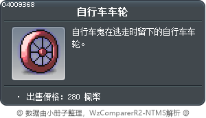 自行车车轮 Tooltip