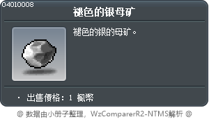褪色的银母矿 Tooltip
