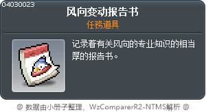 風向變動報告書 Tooltip