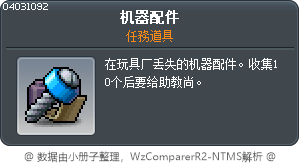 机器配件 Tooltip