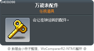 万能表配件 Tooltip