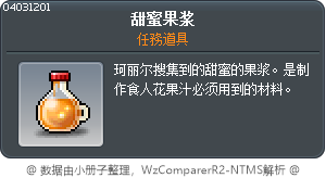 甜蜜果漿 Tooltip
