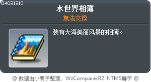 水世界相簿 Tooltip