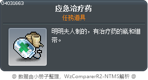 应急治疗药 Tooltip