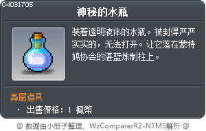 奇怪的水瓶 Tooltip