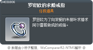 罗密欧的求婚戒指 Tooltip