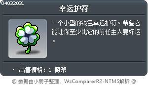 幸运护符 Tooltip