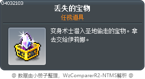 遺失的寶物 Tooltip