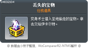 遺失的寶物 Tooltip
