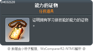 能力的象徵 Tooltip