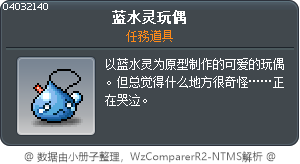藍水靈玩偶 Tooltip