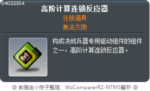 高阶计算连锁反应器 Tooltip
