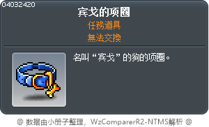 宾戈的项圈 Tooltip