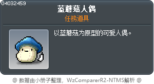 蓝蘑菇人偶 Tooltip