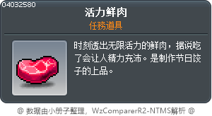活力鲜肉 Tooltip