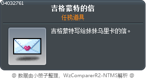 吉可穆德的信 Tooltip