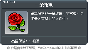 一朵玫瑰花 Tooltip