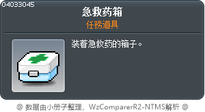 急救药箱 Tooltip