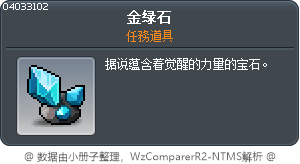 金绿石 Tooltip