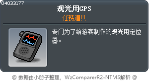 观光用GPS Tooltip