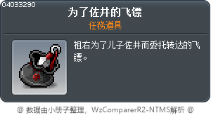 为了佐井的飞镖 Tooltip