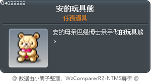 安的玩具熊 Tooltip