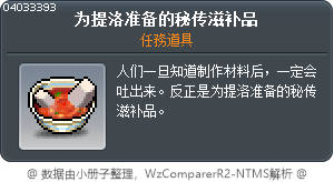 为提洛准备的秘传滋补品 Tooltip