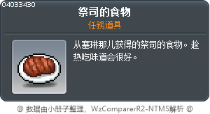 祭司的食物 Tooltip