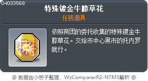 特殊镀金牛膝草花 Tooltip