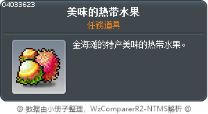 美味的热带水果 Tooltip
