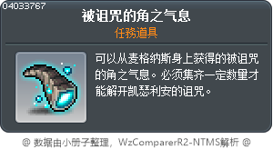 被诅咒的角之气息 Tooltip