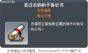 签过名的和平协议书 Tooltip