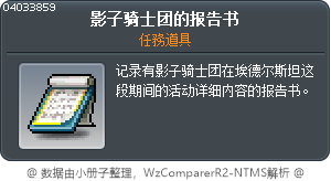 影子骑士团的报告书 Tooltip