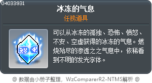 冰冻的气息 Tooltip