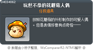 玩世不恭的花蘑菇人偶 Tooltip