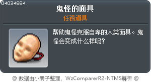 鬼怪的面具 Tooltip