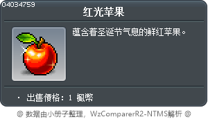 红光苹果 Tooltip