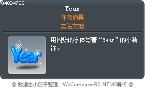Year Tooltip