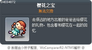 樱花之宝 Tooltip