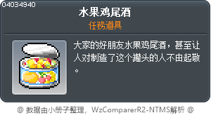 水果雞尾酒 Tooltip