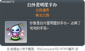 白外星明星手办 Tooltip