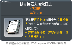 拟真机器人研究日志 Tooltip