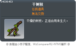 可用的樹枝 Tooltip