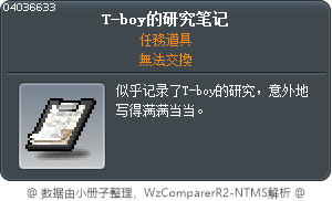 T-Boy's Research Notes Tooltip