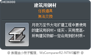 建筑用钢材 Tooltip