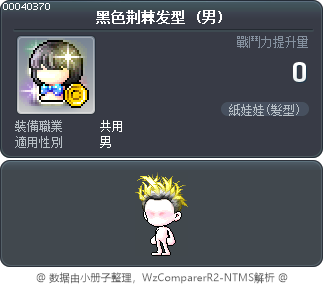 黑色荆棘发型 Tooltip
