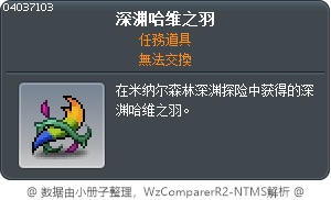 深渊哈维之羽 Tooltip