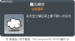Cloud Fragment Tooltip