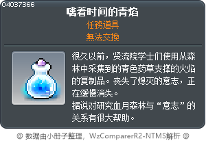 蘊含時光的藍色火花 Tooltip
