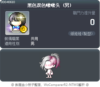 黑色双色啾啾头 Tooltip